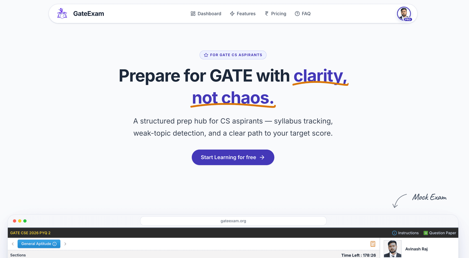GateExam — AI Prep Coach